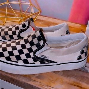 Black & white Checkered vans